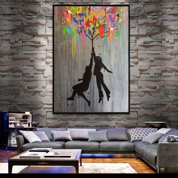 NWT MODERN STREET ART CANVAS PRINT 30X40 - Picture 1 of 2